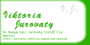 viktoria jurovaty business card